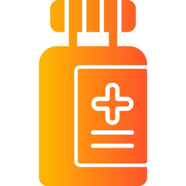medical pills vector icon. style is flat symbol, rounded angles, white background