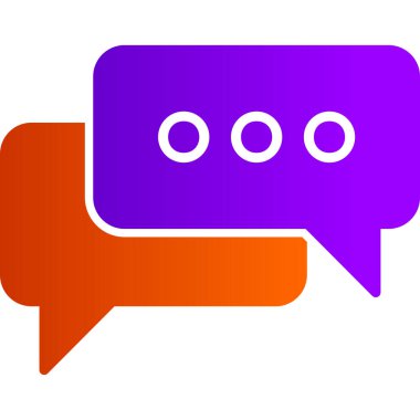 Konuş. Web simgesi basit illüstrasyon