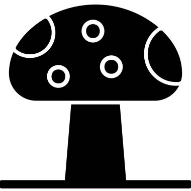 mantar simgesi vektör illüstrasyonu