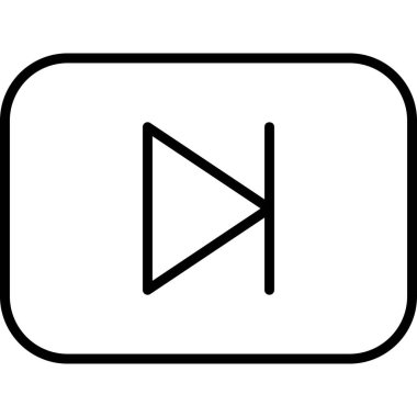 müzik çalar ikon vektör illüstrasyonu