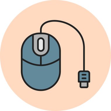 Bilgisayar fare web simgesi, vektör çizim