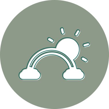 Moda tarzında izole edilmiş hava simgesi