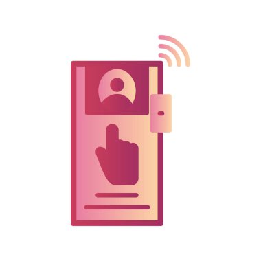 Kapı Kamera simgesi vektör illüstrasyonu