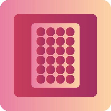 Nikotin Yaması web simgesi basit illüstrasyon