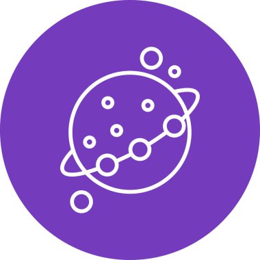 Gezegen simge vektör çizim