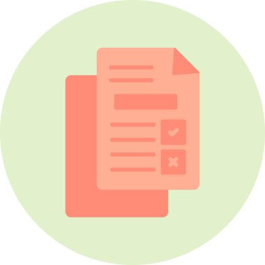 Belge simgesinin vektör illüstrasyonu