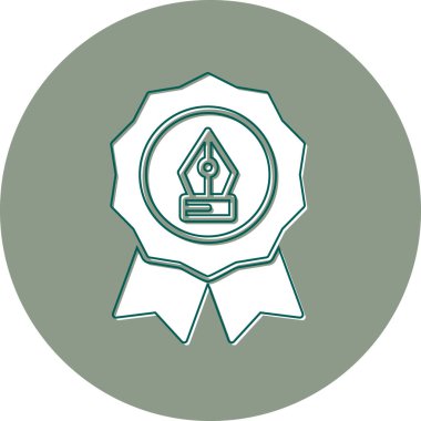 Rozet. Web simgesi basit illüstrasyon