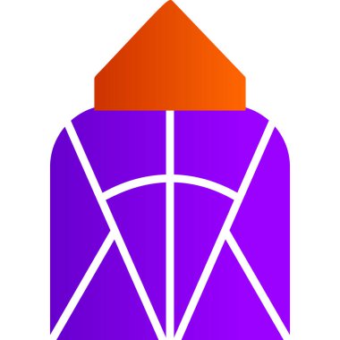 Bir mor ve mavi çizgi simgesinin vektör çizimi