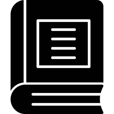 Kitap simgesi, modern tasarım illüstrasyonu