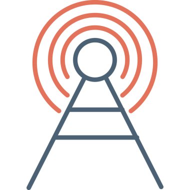 Yayın simge vektör çizim