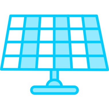 Güneş paneli simgesi. vektör illüstrasyonu