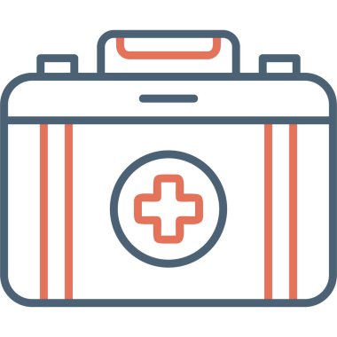 İlk yardım kiti vektör illüstrasyonu