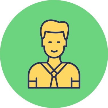 Manager, Businessman User logo, simple icon for web page 