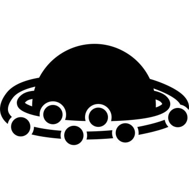 Güneş Sistemi simgesinin vektör illüstrasyonu