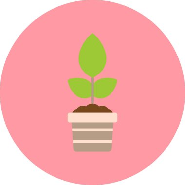 Bitki yetiştirilmiş esrar. Web simgesi basit illüstrasyon