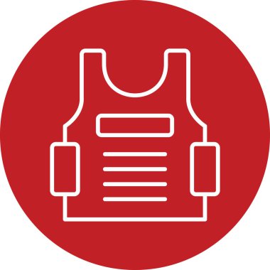 Kurşun geçirmez yelek, vektör çizimi