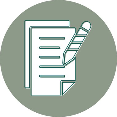 Belge simgesinin vektör illüstrasyonu