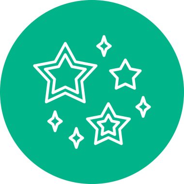 yıldız web simgesi basit illüstrasyon