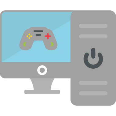 Bilgisayar. Web simgesi basit illüstrasyon 