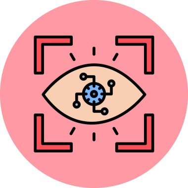 Cyber Eye icon modern vector illustration