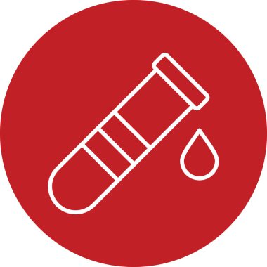 test tübü web simgesi basit tasarım