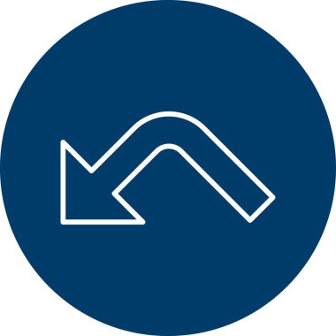 Zıplama oku. Web simgesi basit tasarım 