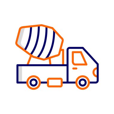 Kamyon soyut simge vektör çizimi