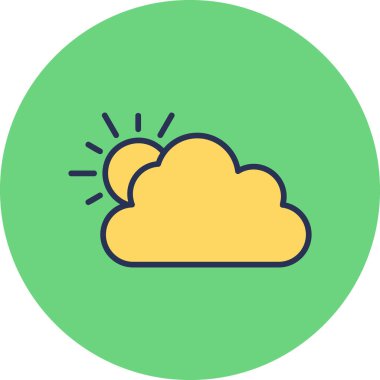 vector cloud technology icon illustration