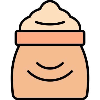 Yemek. Web simgesi basit illüstrasyon