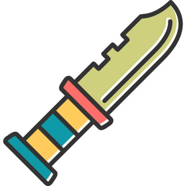 bıçak simgesi vektör illüstrasyonu