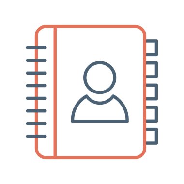 simple icon for web page, Contact Address Book, Address 