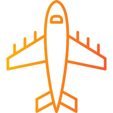 Uçak. Web simgesi basit tasarım