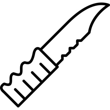 bıçak simgesi vektör illüstrasyonu