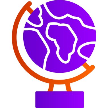 Küre. Web simgesi basit illüstrasyon