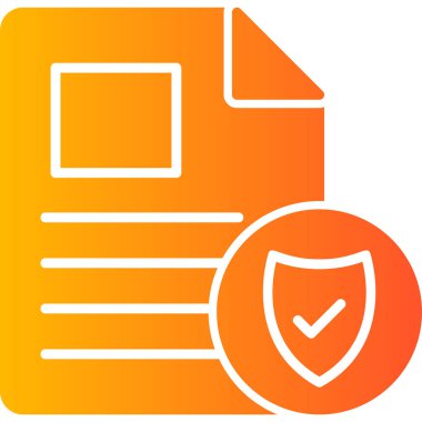 Belge simgesinin vektör illüstrasyonu