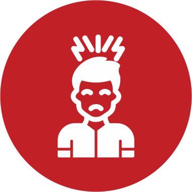 İnsan baş simgesinin vektör illüstrasyonu