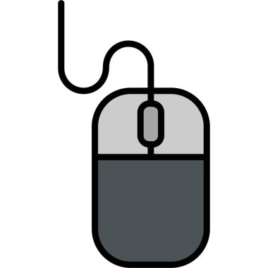 fare düz vektör simgesi