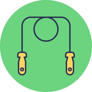 İp simgesi vektör illüstrasyonu atlanıyor