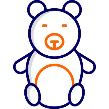 Oyuncak ayı kutsal kişilerin resmi, vektör çizim