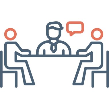 Sunum. Web simgesi basit illüstrasyon