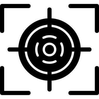 Hedef. Web simgesi basit illüstrasyon