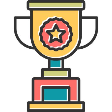 kupa simgesi vektör illüstrasyonu