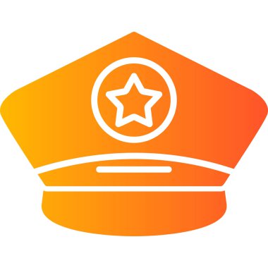 Police web icon. simple illustration