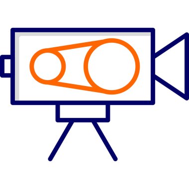 Video Kamera, grafik illüstrasyon simgesi
