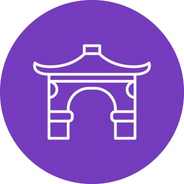 Kemer. Web simgesi basit illüstrasyon 