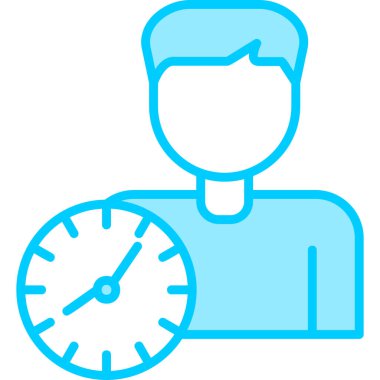 vector illustration of time management modern icon in design