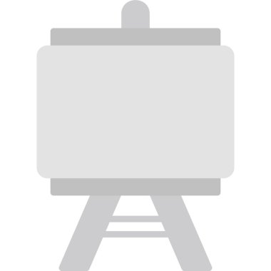 Şövale. Web simgesi basit illüstrasyon