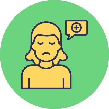 Kalbi olan bir adamın vektör çizimi