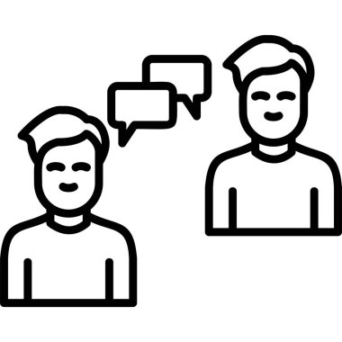 İletişim simgesi vektör illüstrasyonu