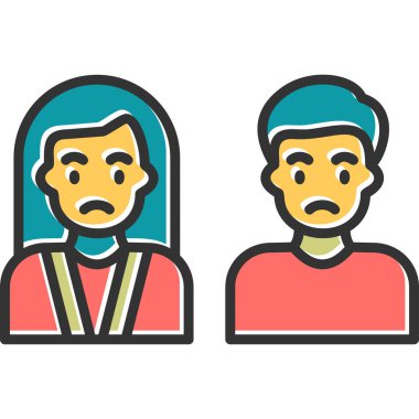 avatar. Web simgesi basit illüstrasyon